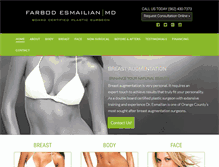 Tablet Screenshot of fecosmeticsurgery.com